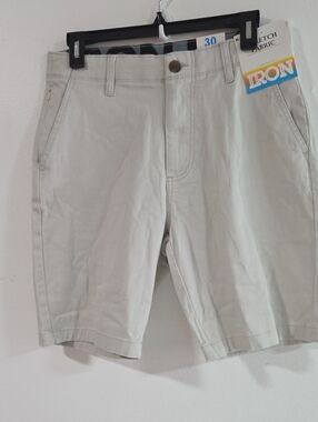 IRO Men's Flat-Front Chino Shorts in Light Beige